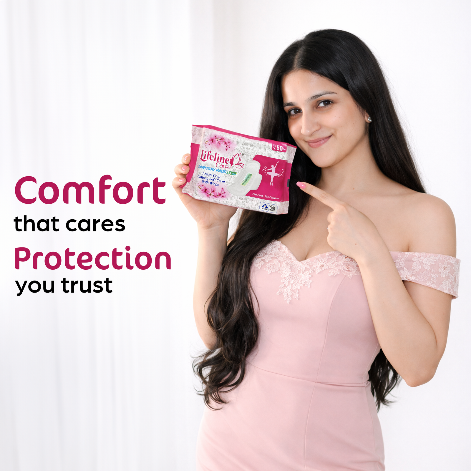 Lifeline Care Sanitary Pads – 8Packets